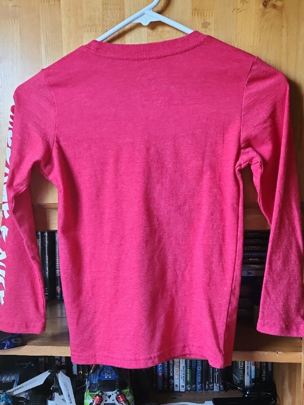 Vintage Kids Long-Sleeve Sriracha Graphic Tee - Red, Sz 7. - Picture 5 of 9